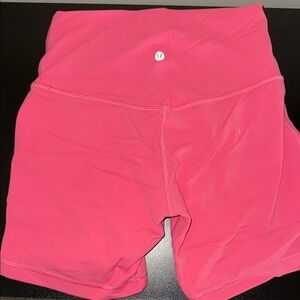 Lululemon Athletica Vibrant Pink Bike Shorts